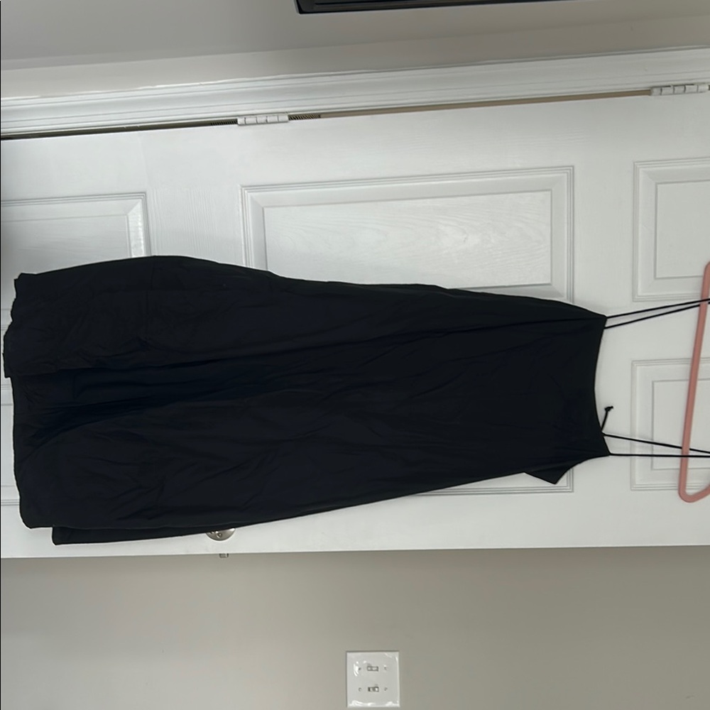Free People Black linen Maxi Dress